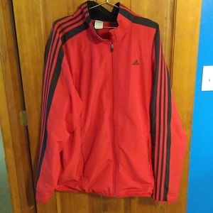 Red Adidas Windbreaker